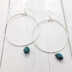 Deanna Turquoise hoops