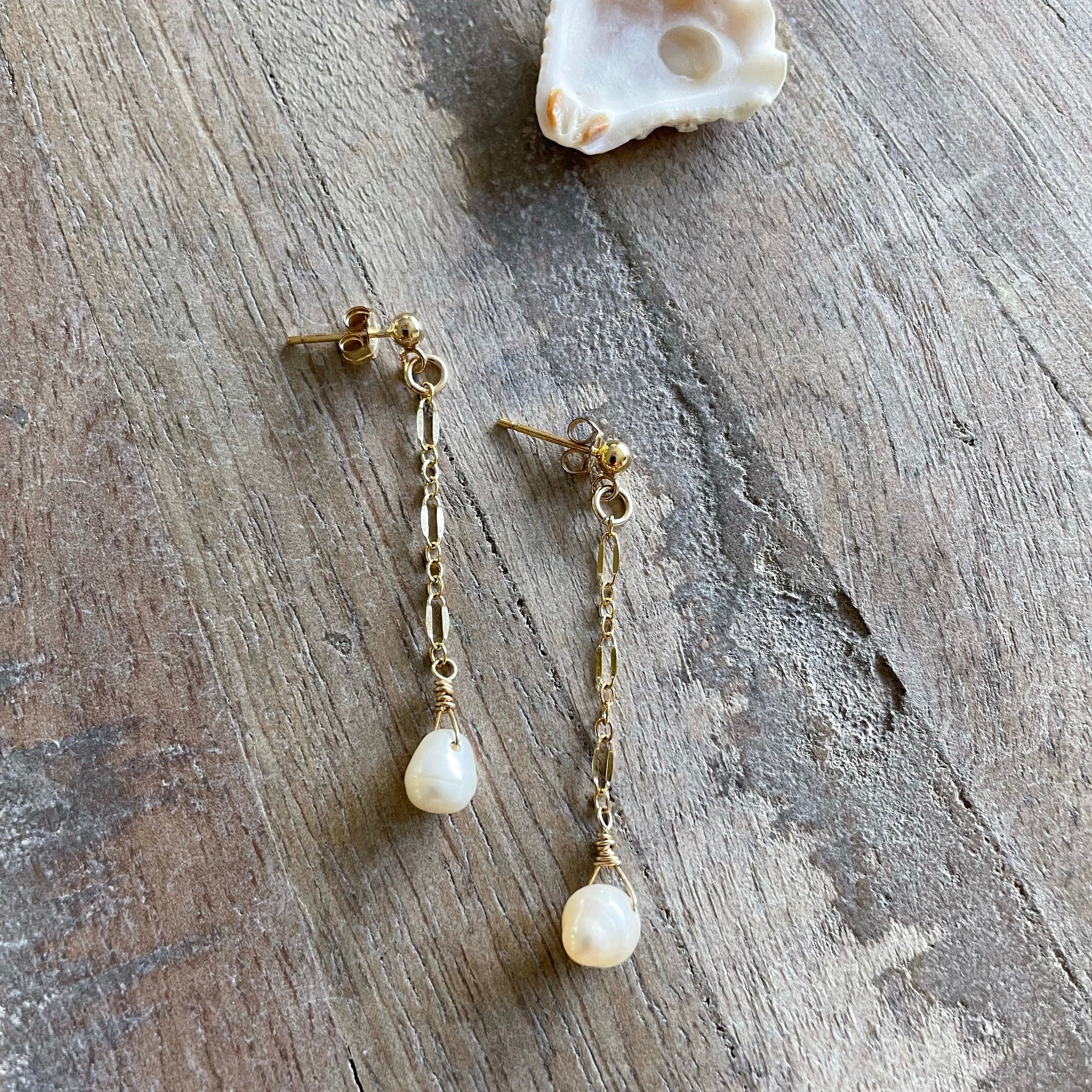 Pearl Drop Necklace, Earrings, and Bracelet Set