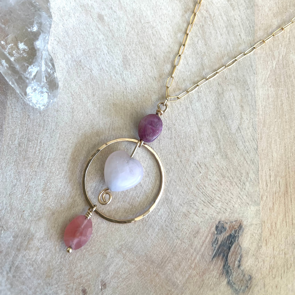 Trinity Heart loving Necklace