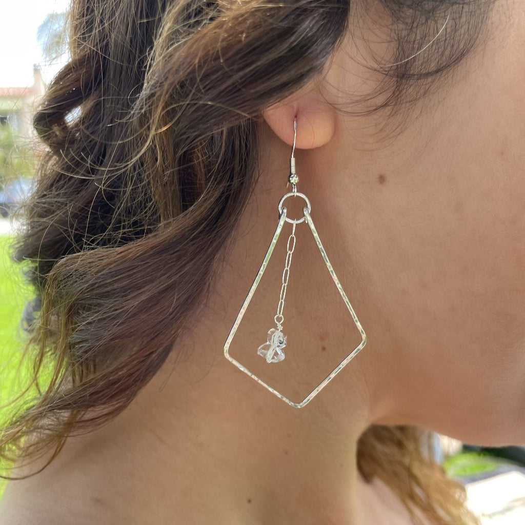 Herkimer Diamond Dangle Earrings