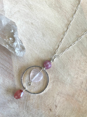 Trinity Heart loving Necklace